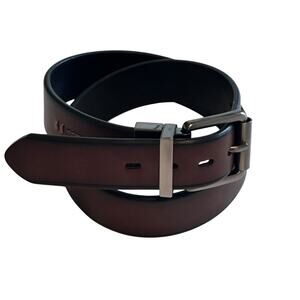 Levis Brown Black Reversible Belt Mens Medium Vegan Leather 26-28" Classic